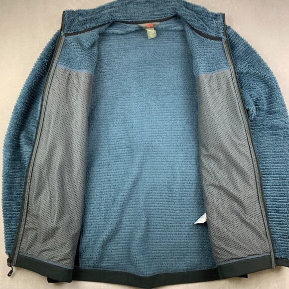 Mountain Hardwear Men Jacket XL Blue Full Zip Monkey Man Fleece Polartec Hi Loft - Picture 4 of 9